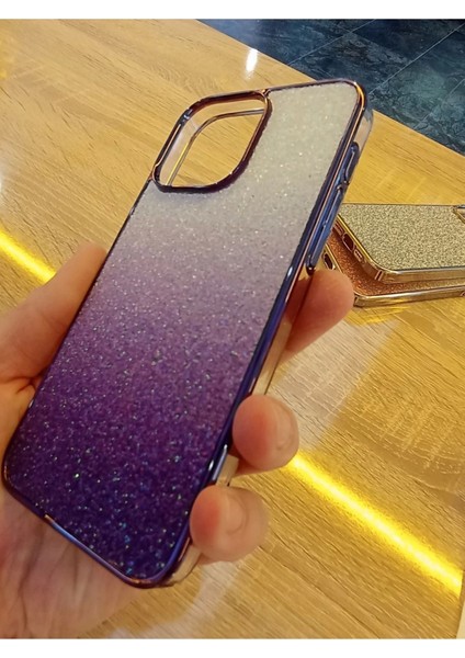 iPhone 15 Pro Max Taşlı Kapak Içi Karbon Hologramlı Darbe Korumalı Kılıf