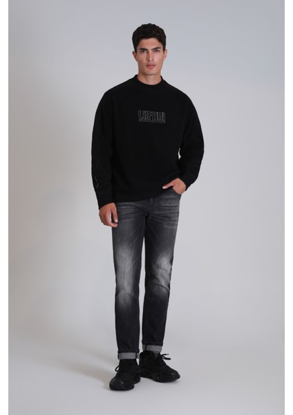 Vıler Erkek Sweatshirt Siyah