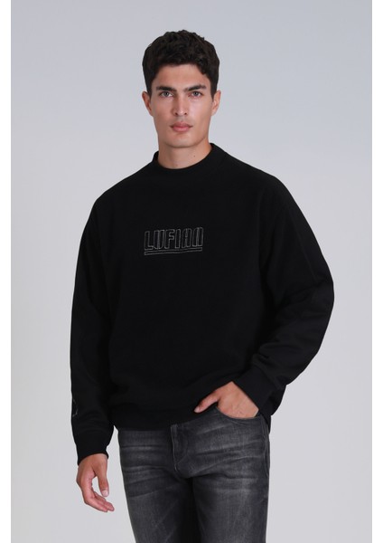 Vıler Erkek Sweatshirt Siyah