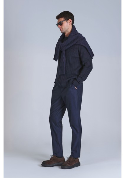 Pier Spor Erkek Chino Pantolon Slim Fit Koyu Gri