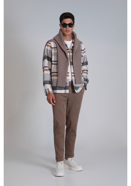 Gabrıel Spor Erkek Chino Pantolon Slim Fit Koyu Yeşil