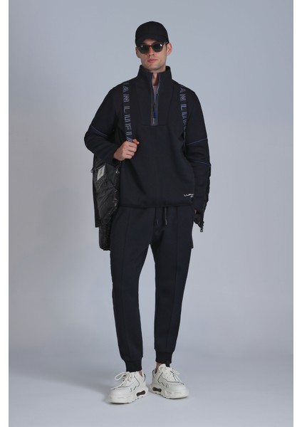 Art Erkek Sweatshirt Siyah