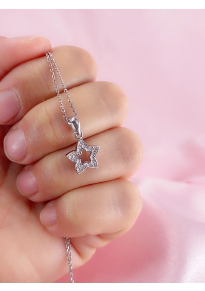 Neva Jewelry Taşlı Mini Yıldız Kolye