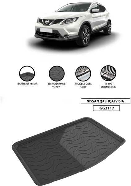 Nissan Qashqai Visia Bagaj Havuzu