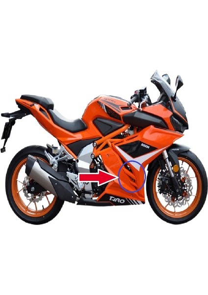 Gp-1 Taro 250R Yan Kapak Ara Izgara Sağ Turuncu Orijinal