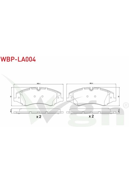 Fren Balata On Land Rover Dıscovery Iv (La) 3.0 Td 4x4 18.70MM 2010-