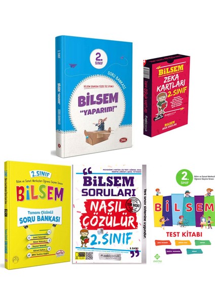 2. Sınıf BİLSEM Soru Bankası ve Zeka Kartları Seti