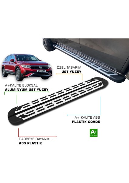 Tıguan Allspace 2016 2017 2018 2019 2020 2021 2022 2023 Yan Basamak