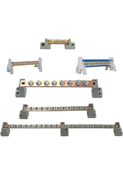 60 Vidalı Vidalı Faz Nötr Barası Ayaklı 1 5 mm 1 Metre