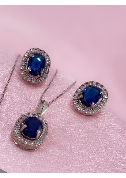 Safir Taşlı Set