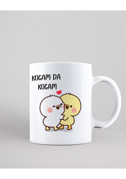 "kocam Da Kocam" Kişiye Özel Porselen Kupa Bardak