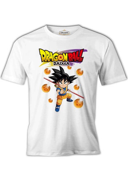 Dragon Ball Daima Küre Beyaz Erkek Tshirt
