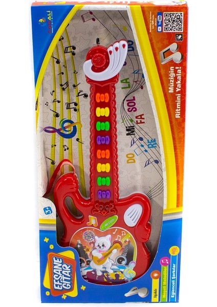 Oyuncak Pilli Müzikli Efsane Oyuncak Gitar Kırmızı fiyatları