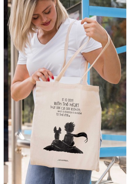 Baskılı Ham Bez Çanta Tote Bag PLNNEW2894