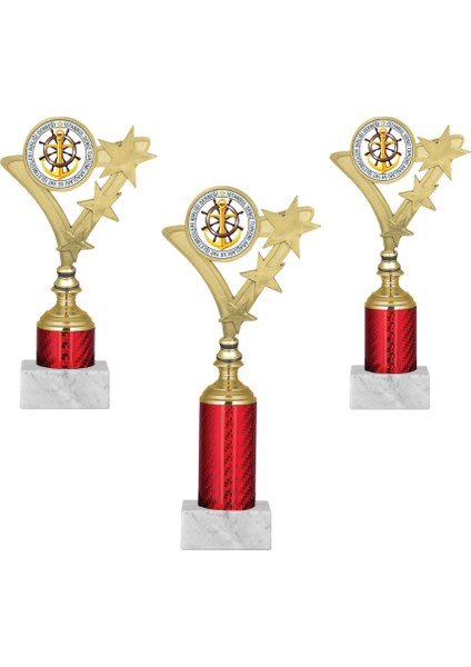 Kişiye Özel Kupa Takımı-Ödül Kupası-Turnuva Kupası 3'lü Takım GN052