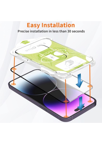 iPhone 16 Pro Max Kolay Uygulama Aparatlı 5d Magic Box Cam Ekran Koruyucu