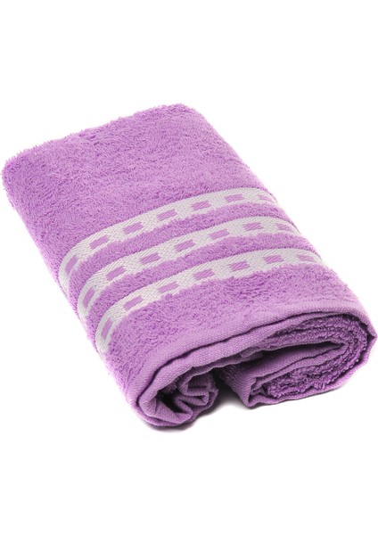 %100 Pamuk Kareli Desen Havlu 30X90