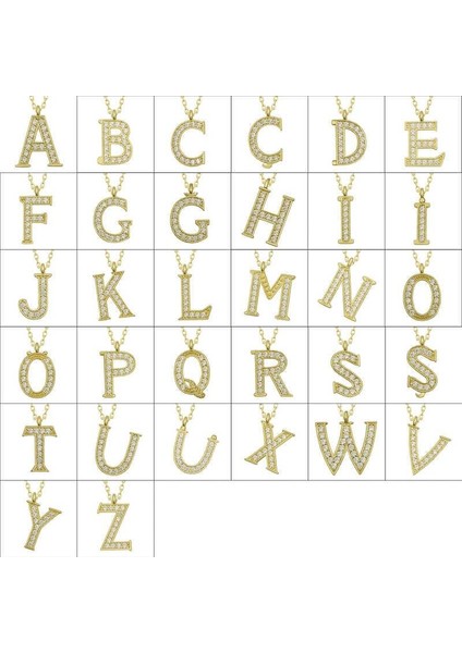 Gümüş Gold E Harfi Kadın Kolye fiyatları