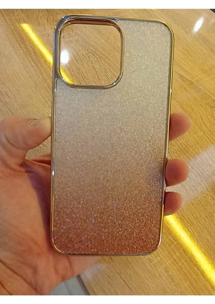 iPhone 15 Pro Max Taşlı Kapak Içi Karbon Hologramlı Darbe Korumalı Kılıf