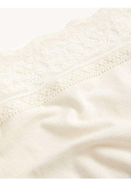 5'li Dantel Detaylı Full Brief Külot Seti