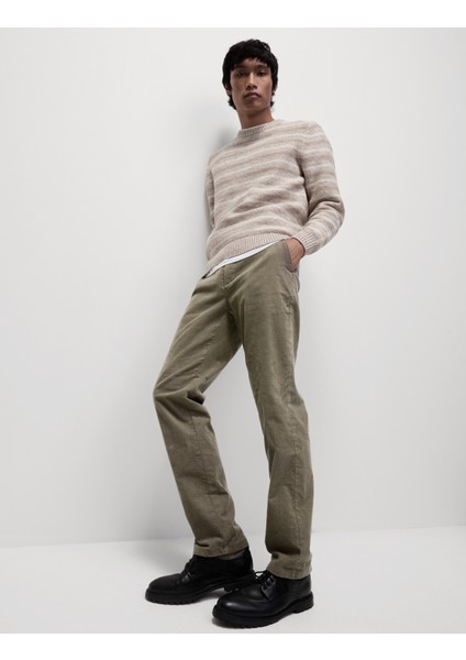 Regular Fit Fitilli Chino Pantolon