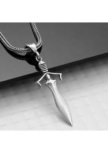 Gümüş Kılıç Erkek Kolye