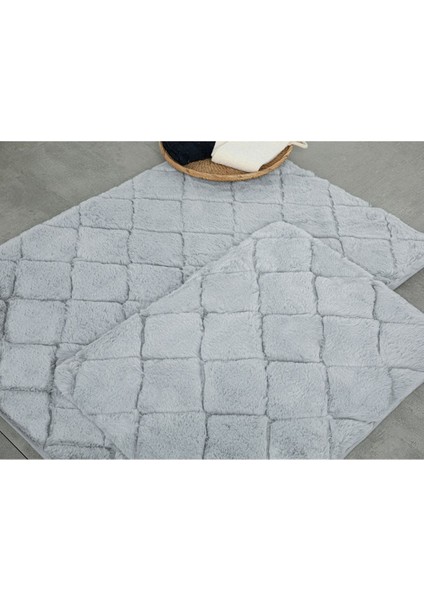Tekno Trust Atingere Moale Rabbit Peluş Set Covora? Pentru Gri.