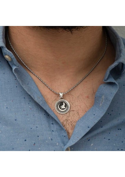 ​​gümüş Hilal Bozkurt Kolye