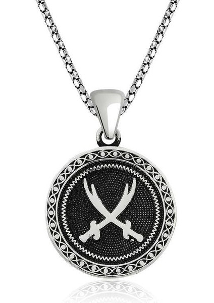 ​gümüş Zülfikar Kılıcı Desenli Kolye