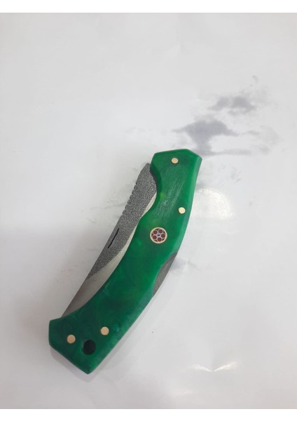 Epoksi Kabzeli N690 Sırttan Kilitli Çakı