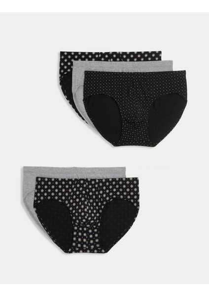 Saf Pamuklu 5'li Cool & Fresh™ Slip Külot Seti