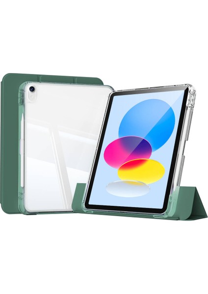 ​apple iPad 10.9 2022 (10.nesil) Kılıf Magnetik Ayrılabilen Airbagli Sliding Tablet Kılıfı