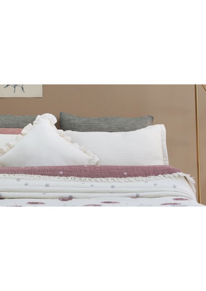 Müslin Çift Kişilik Yorgan Gelincik Desenli ve Yastık Kılıfı Takımı fırsatları