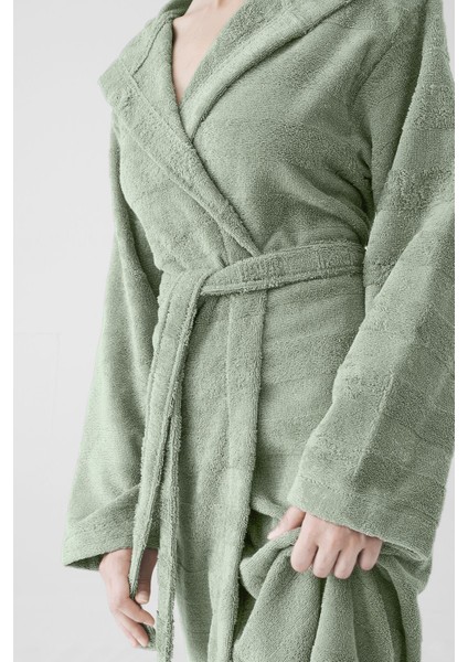 Yeşil Unisex Pamuklu Premium Bornoz, Rahat ve Şık Tasarım fiyatları