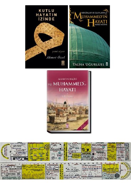 Kutlu Hayatın İzinde - Hz. Muhammed'in Hayatı 3'lü Set - Matematik Öğreten Cetvel