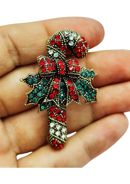 Bb Parıltılı Şeker Kamışı Broş