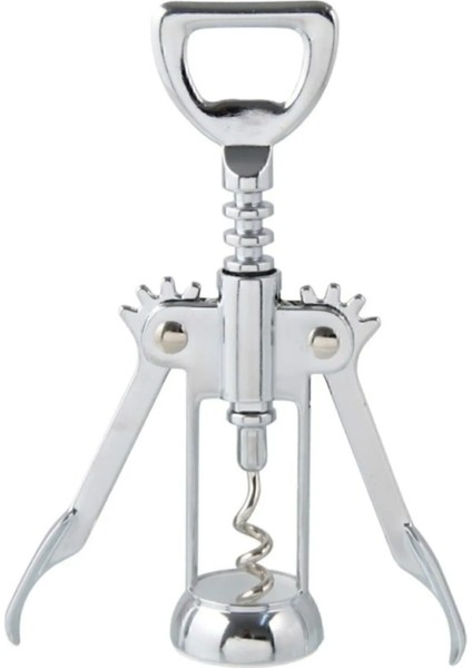 Metal Krom Tirbuşon Profesyonel ve Kolay Kullanım Şişe Açacağı