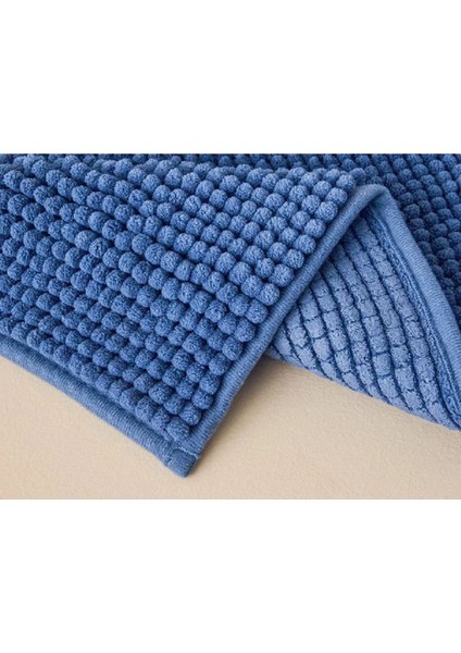Mavi Polyester Banyo Paspası 50x80 cm, konfor ve şıklık sunar fiyatları