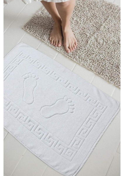 Yumuşak 50x70 cm Pamuk Ayak Havlusu, Konforlu ve Şık Banyo Paspası