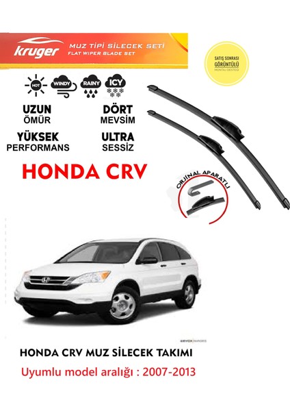 Honda Crv Ön Muz Silecek Takımı Araca Özel Aparat (2007-2013) Arası