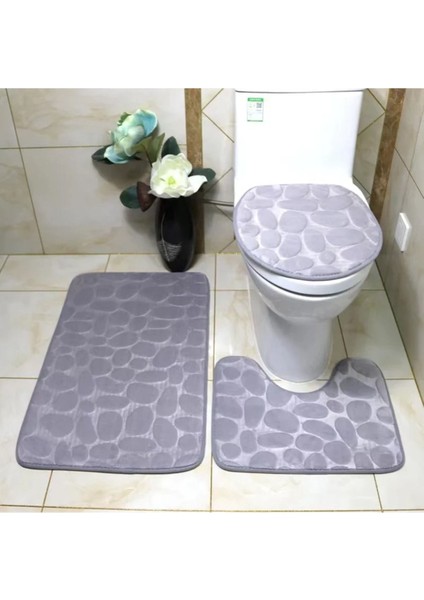 Tekno Trust 3 Lü Banyo Diatom Kabartma Desenli Banyo Paspası Abdest Paspası 3lü Set Pinterest Stil Kaymaz Taban