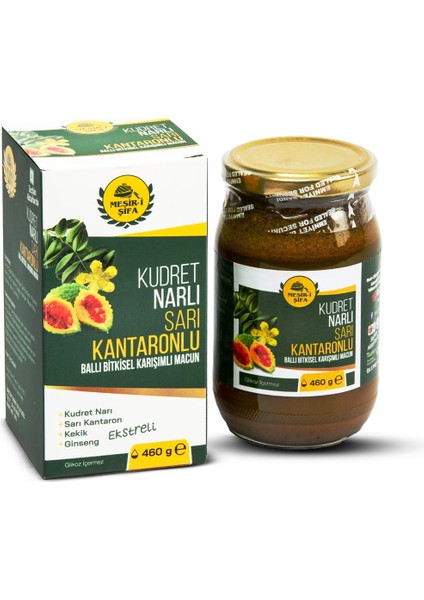 Mesir-i Şifa Kudret Narlı Sarı Kantaronlu Bitkisel Macun 460 gr