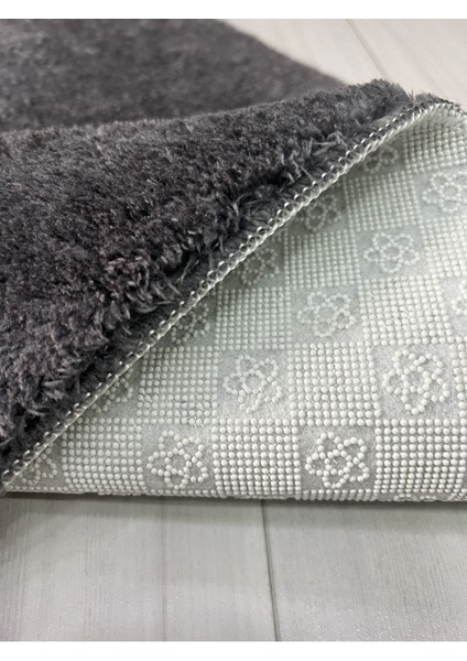 Yumuşak Peluş Post Halı, Oval, Antrasit, 60x100 cm, Tek Parça fiyatları