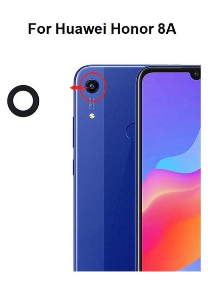 Honor 8A Arka Kamera Camı Lens Yapışkanlı fiyatları