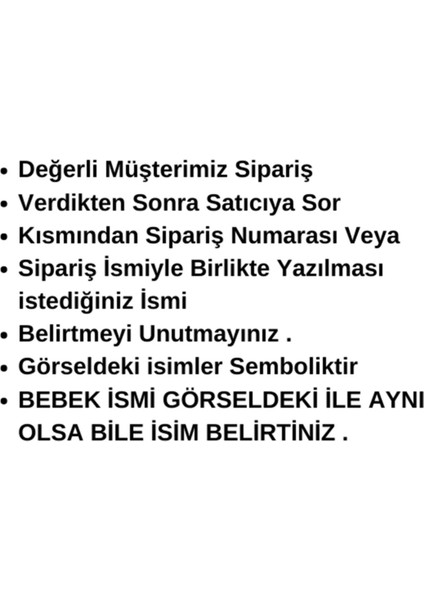 İsme Özel Müslin Hastane Çıkışı