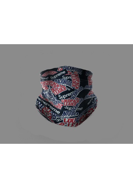 Outdoor Mootorcu Özel Supreme Tasarımlı Unısex Bandana Buff Boyunluk