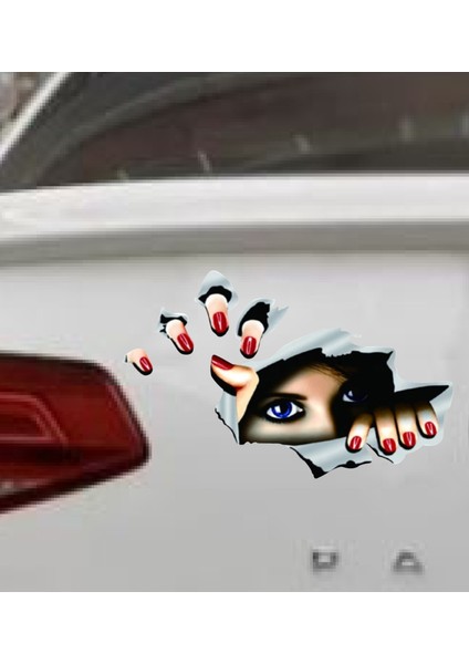 Bagajdan Bakan Esrarengiz Gözler Sticker Araba Oto Motosiklet Karavan Sticker 00295 modelleri