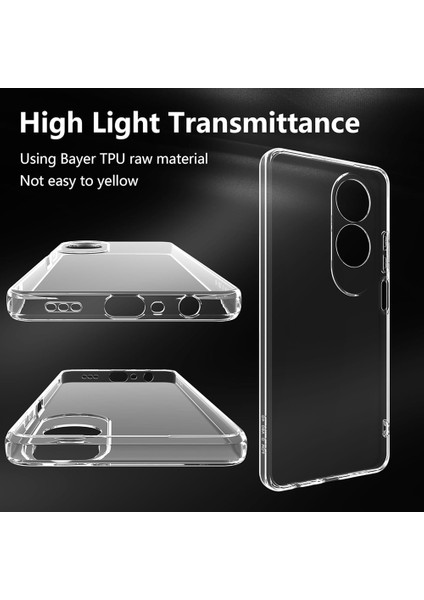 Oppo A60 Kılıf Kamera Korumalı Silikon Şeffaf Arka Kapak fiyatları