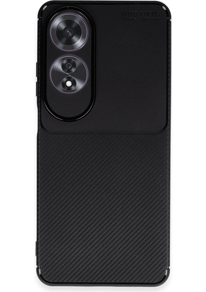 Oppo A60 Kılıf Focus Carbon Desen Silikon Kapak