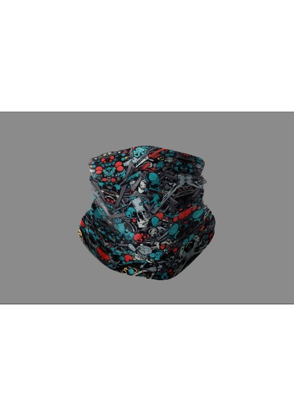 Outdoor Özel Tasarım Motorcu Unısex Bandana Buff Boyunluk